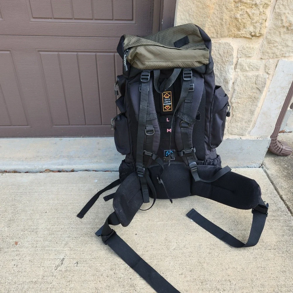 Teton Sports Explorer 4000 Internal Frame Hiking Backpack Olive Black 65L Unisex